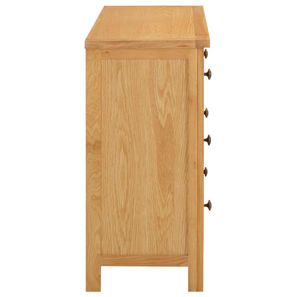 Cassettiera 105x33,5x73 cm in Legno Massello di Rovere