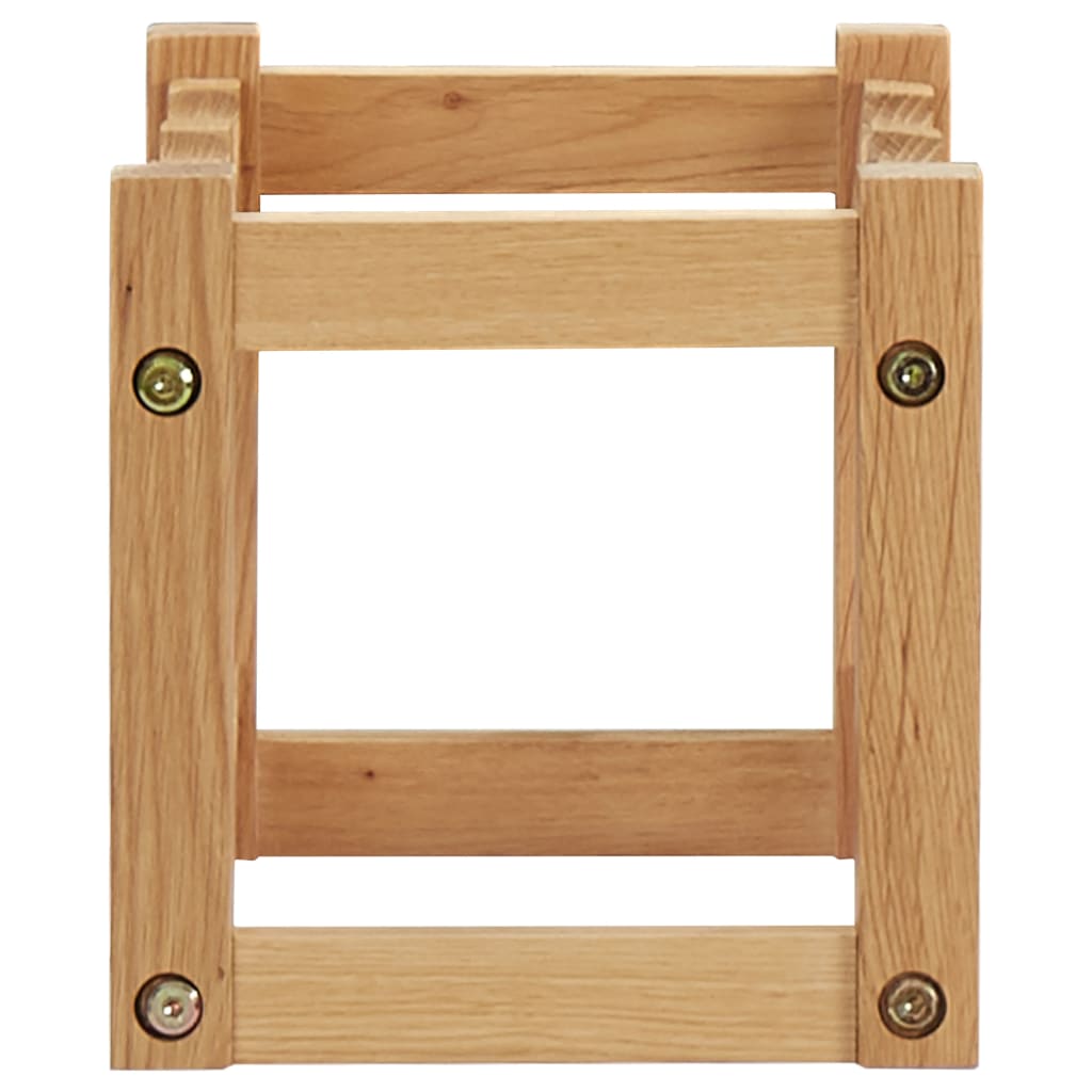 Cantinetta per 6 Bottiglie 37x21x21 cm Legno Massello di Rovere