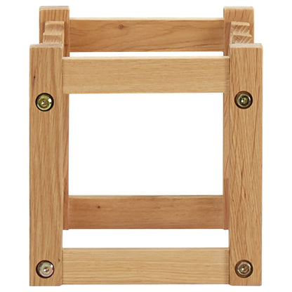 Cantinetta per 6 Bottiglie 37x21x21 cm Legno Massello di Rovere