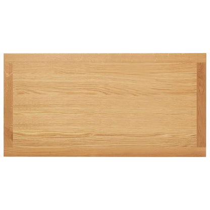 Tavolino da Salotto 110x55x40 cm in Legno Massello di Rovere