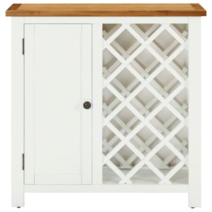 Cantinetta dei Vini 80x32x80 cm Legno Massello di Rovere