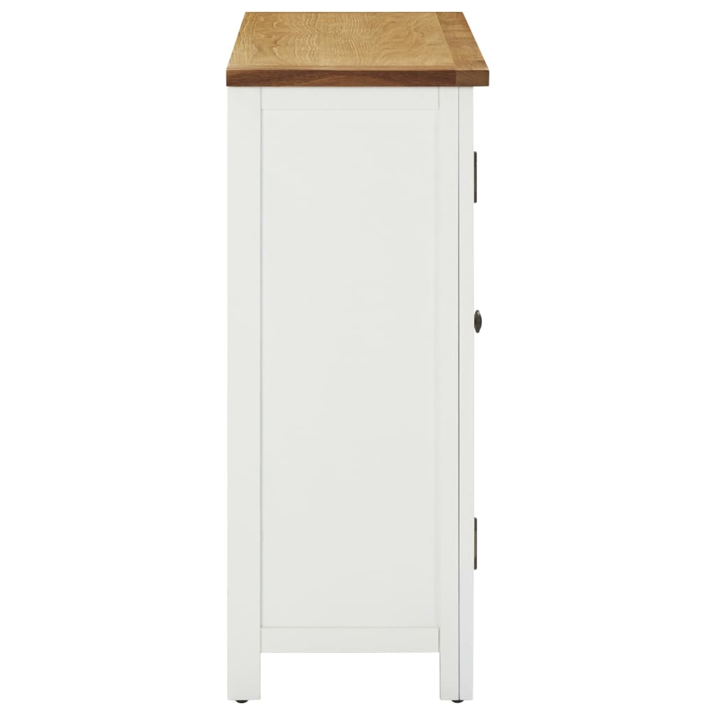 Cantinetta dei Vini 80x32x80 cm Legno Massello di Rovere