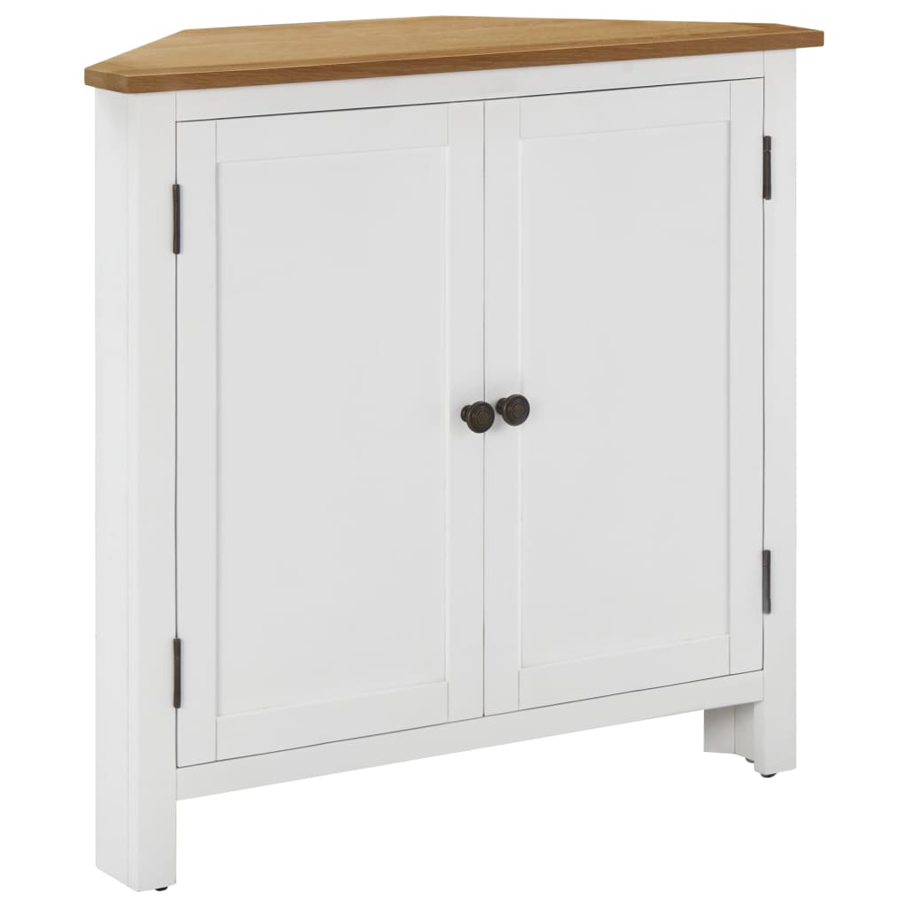 Armadietto ad Angolo 80x33,5x78 cm in Massello di Rovere