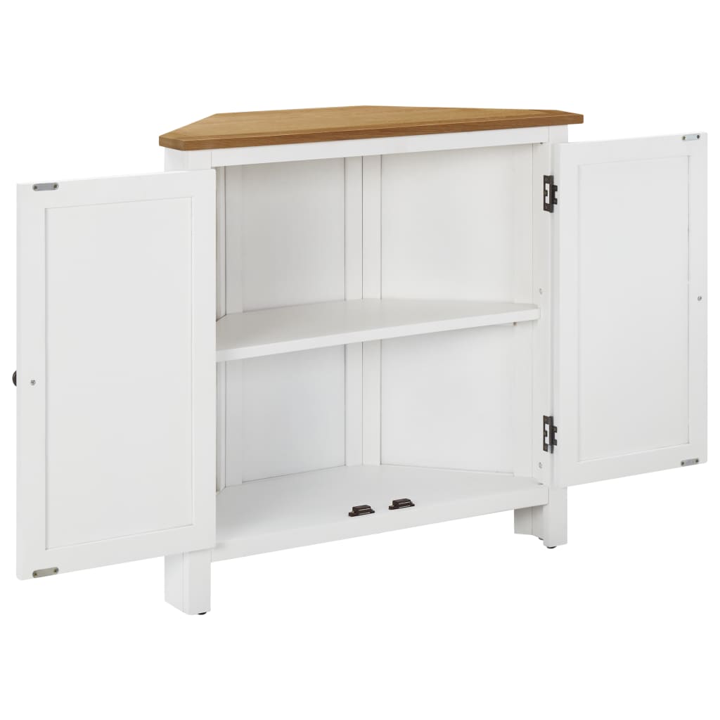 Armadietto ad Angolo 80x33,5x78 cm in Massello di Rovere