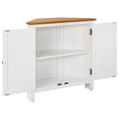 Armadietto ad Angolo 80x33,5x78 cm in Massello di Rovere