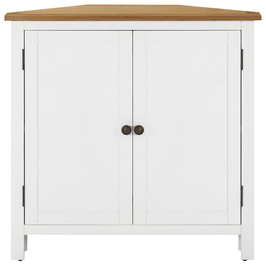 Armadietto ad Angolo 80x33,5x78 cm in Massello di Rovere
