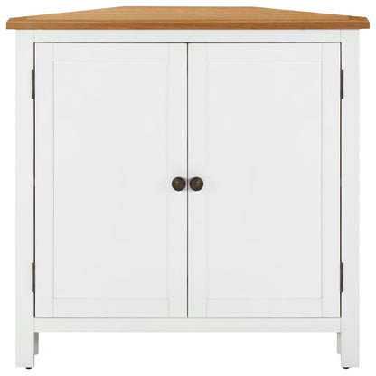 Armadietto ad Angolo 80x33,5x78 cm in Massello di Rovere