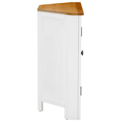 Armadietto ad Angolo 80x33,5x78 cm in Massello di Rovere