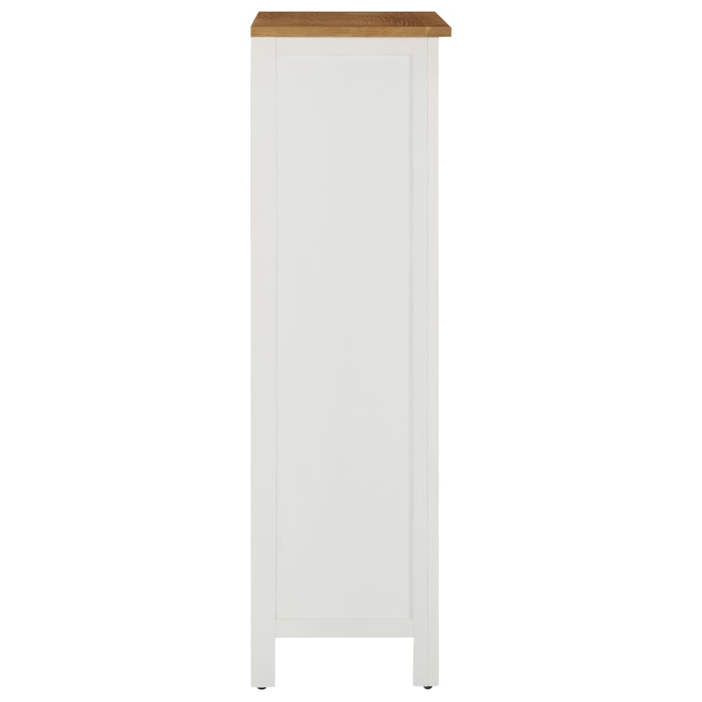 Cantinetta per Vini 56x32x110 cm Legno Massello di Rovere