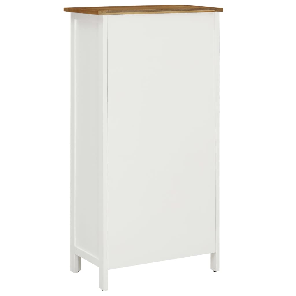 Cantinetta per Vini 56x32x110 cm Legno Massello di Rovere