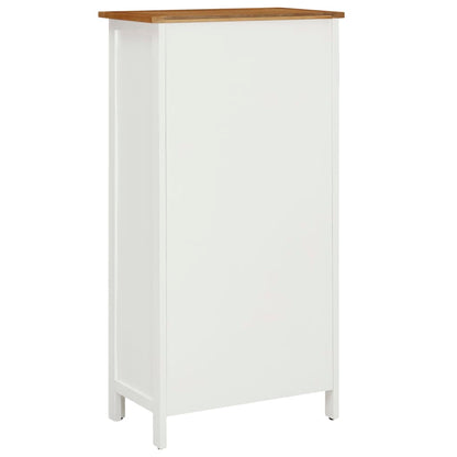 Cantinetta per Vini 56x32x110 cm Legno Massello di Rovere