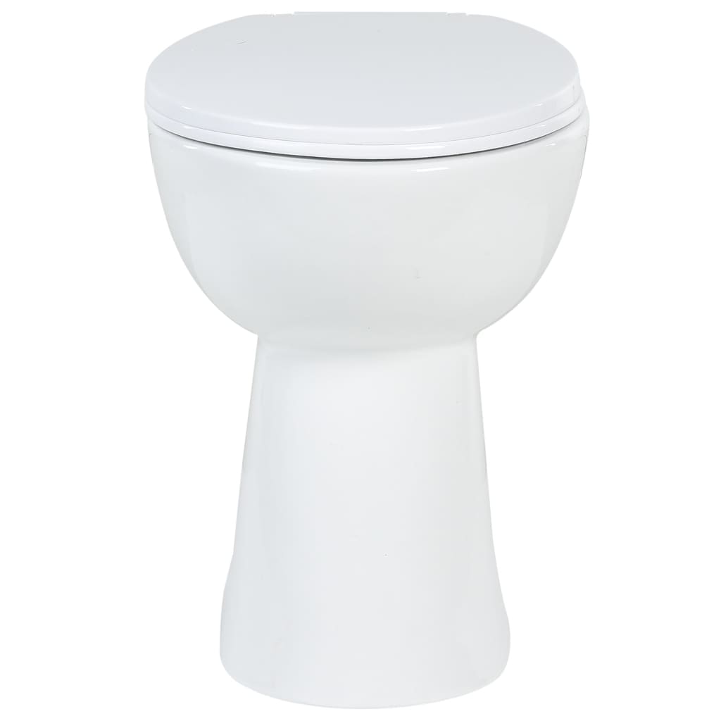 WC Sospeso con Design Senza Bordi 7 cm PiÃƒÂ¹ Alto Ceramica Bianca