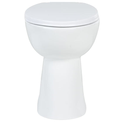 WC Sospeso con Design Senza Bordi 7 cm PiÃƒÂ¹ Alto Ceramica Bianca