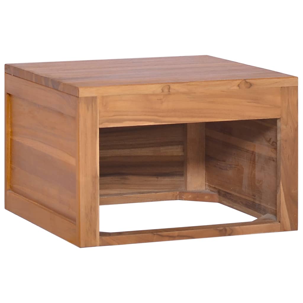 Armadietto da Bagno a Parete 45x45x30 cm Legno Massello di Teak