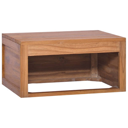 Armadietto da Bagno a Parete 60x45x30 cm Legno Massello di Teak