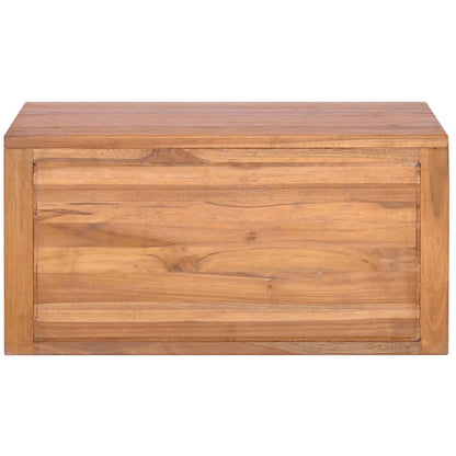 Armadietto da Bagno a Parete 60x45x30 cm Legno Massello di Teak