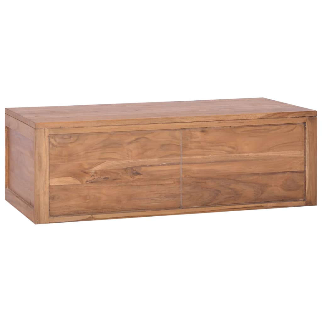 Armadietto da Bagno a Parete 90x45x30 cm Legno Massello di Teak