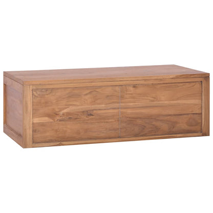 Armadietto da Bagno a Parete 90x45x30 cm Legno Massello di Teak