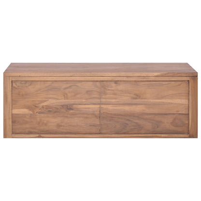 Armadietto da Bagno a Parete 90x45x30 cm Legno Massello di Teak