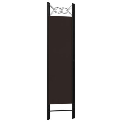 Paravento a 3 Pannelli Marrone 120x180 cm