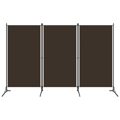 Paravento a 3 Pannelli Marrone 260x180 cm