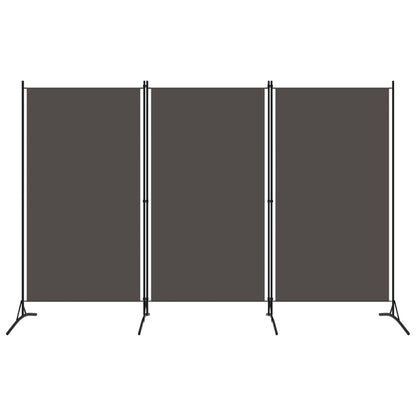 Paravento a 3 Pannelli Antracite 260x180 cm