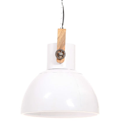 Lampada a Sospensione Industriale 25 W Bianca Rotonda 40 cm E27