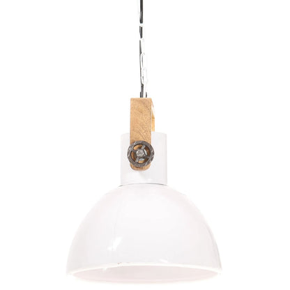 Lampada a Sospensione Industriale 25 W Bianca Rotonda 30 cm E27
