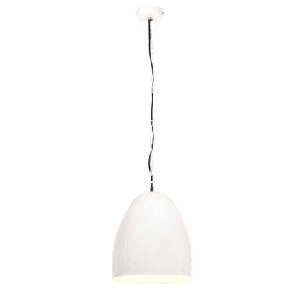 Lampada a Sospensione Industriale 25 W Bianca Rotonda 42 cm E27