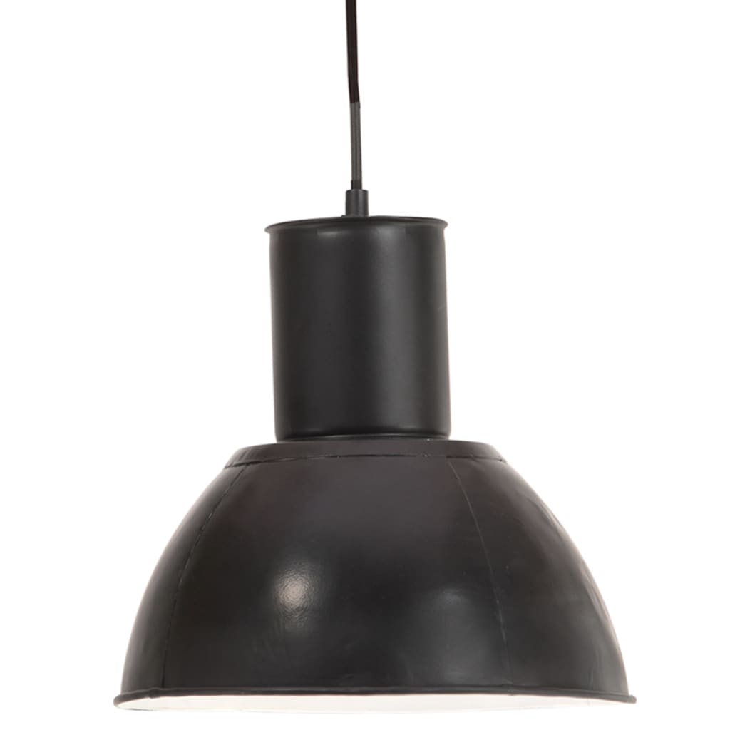 Lampada a Sospensione 25 W Nera Rotonda 28,5 cm E27