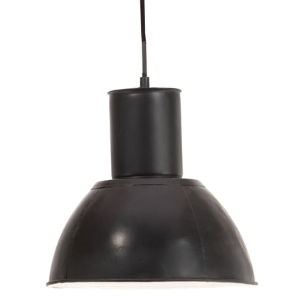 Lampada a Sospensione 25 W Nera Rotonda 28,5 cm E27