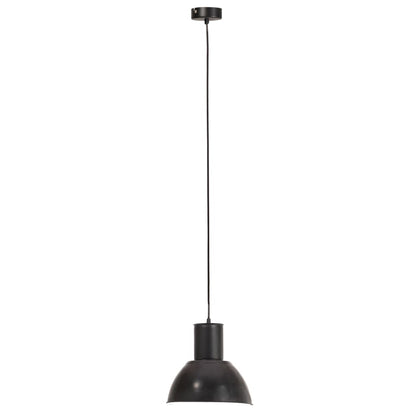 Lampada a Sospensione 25 W Nera Rotonda 28,5 cm E27