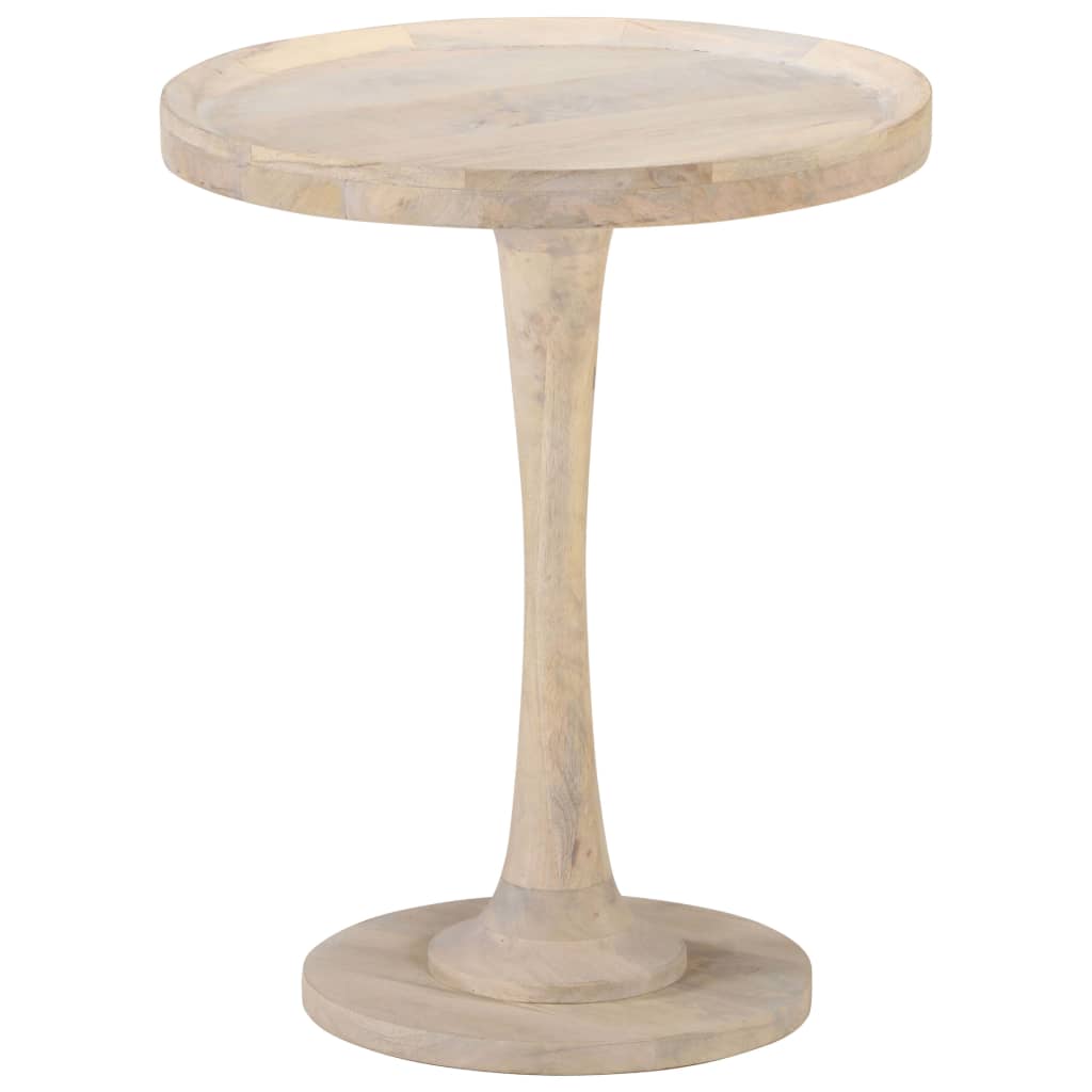 Tavolino di Servizio Ã˜60x75 cm in Legno Massello di Mango