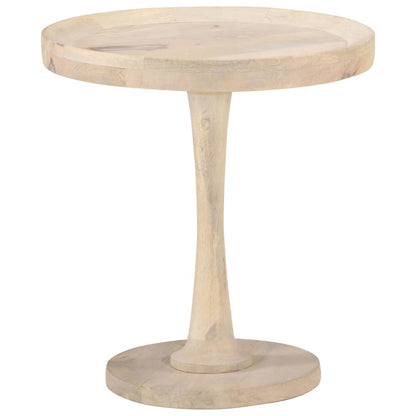 Tavolino di Servizio Ã˜50x55 cm in Legno Massello di Mango