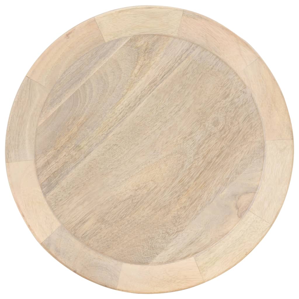Tavolino di Servizio Ã˜40x45 cm in Legno Massello di Mango