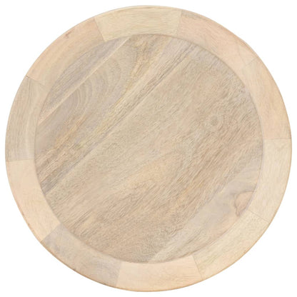Tavolino di Servizio Ã˜40x45 cm in Legno Massello di Mango