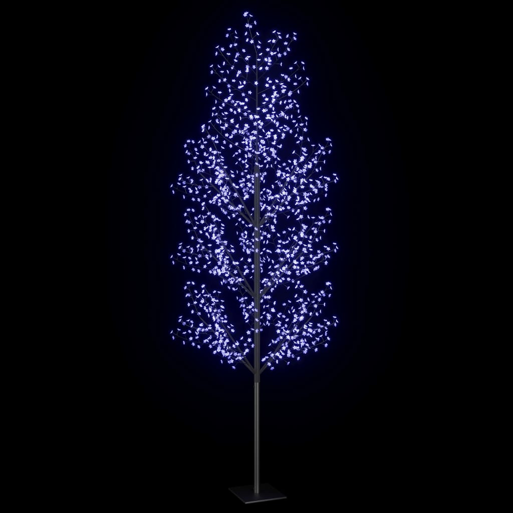 Albero di Natale 1200 LED Blu Ciliegio in Fiore 400 cm