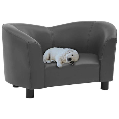 Divano per Cani Grigio 67x41x39 cm in Similpelle