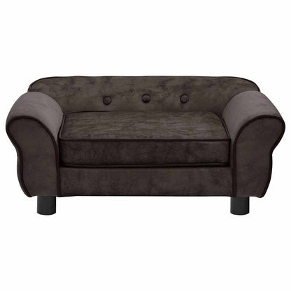 Divano per Cani Marrone 72x45x30 cm in Peluche