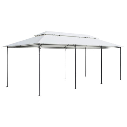 Gazebo 600x298x270 cm Bianco 180g/mÂ²
