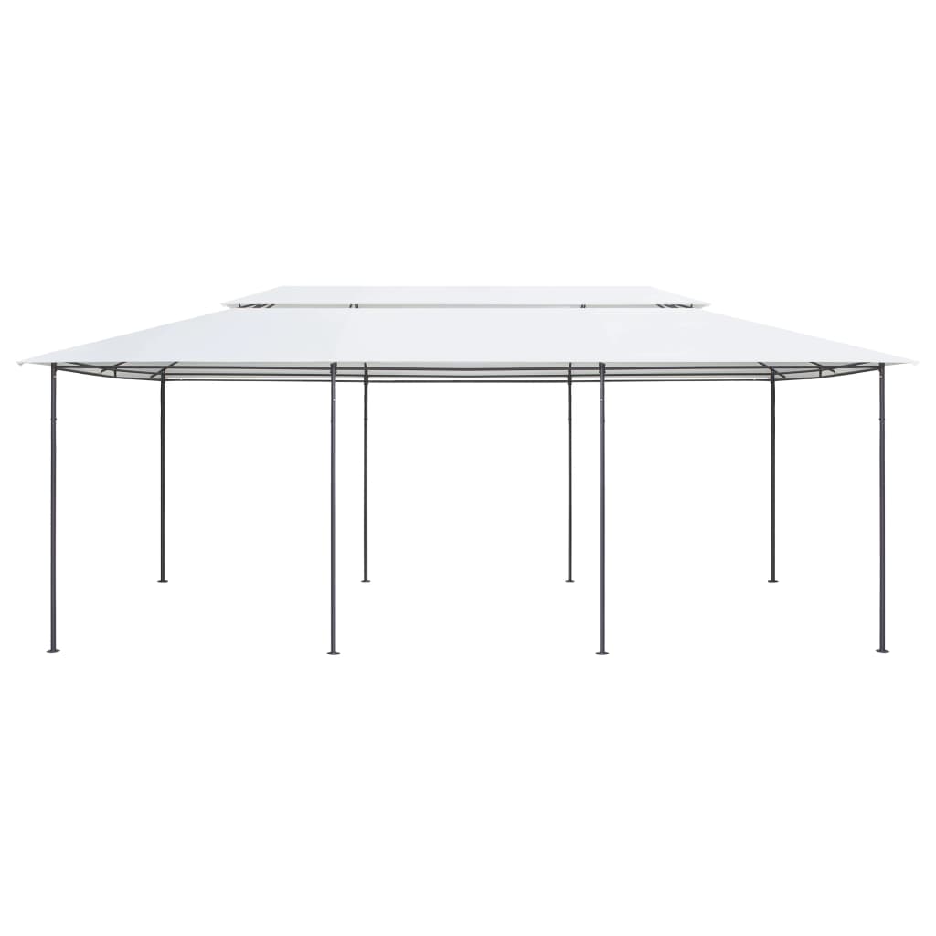 Gazebo 600x298x270 cm Bianco 180g/mÂ²