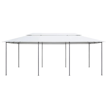 Gazebo 600x298x270 cm Bianco 180g/mÂ²
