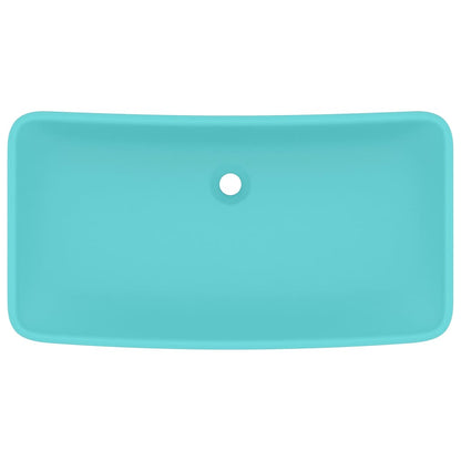 Lavabo Lusso Rettangolare Verde Chiaro Opaco 71x38 cm Ceramica