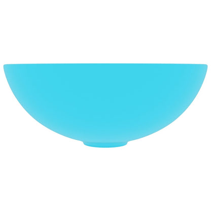 Lavandino da Bagno in Ceramica Verde Chiaro Rotondo