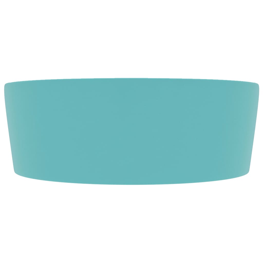 Lavandino con Troppopieno Verde Chiaro Opaco 36x13 cm Ceramica