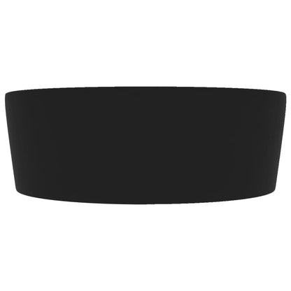 Lavandino con Troppopieno Nero Opaco 36x13 cm in Ceramica