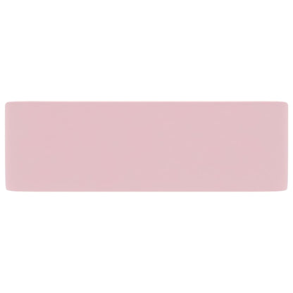 Lavandino Luxury Rosa Opaco 41x30x12 cm in Ceramica