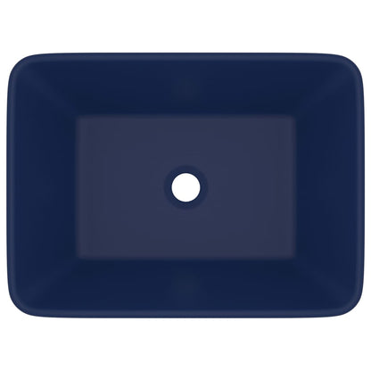 Lavandino Luxury Blu Scuro Opaco 41x30x12 cm in Ceramica