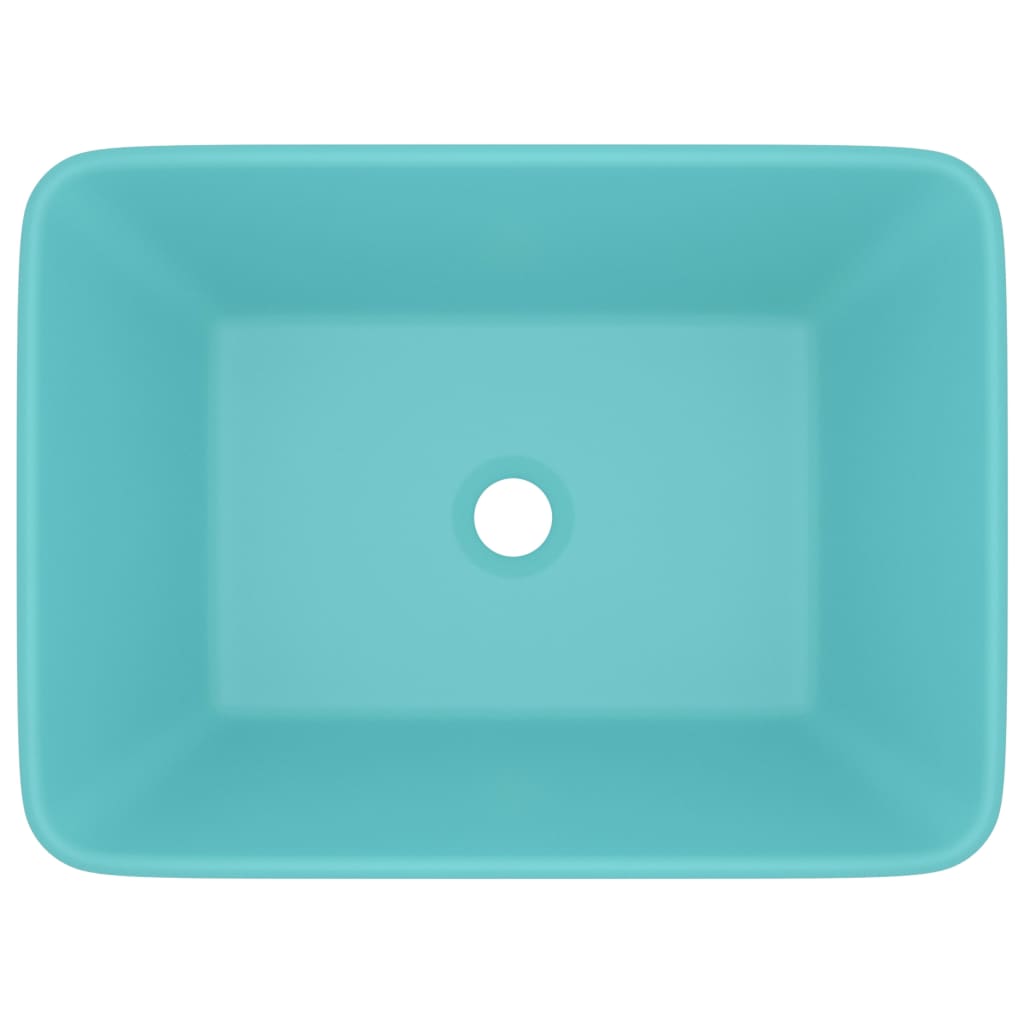 Lavandino Luxury Turchese Opaco 41x30x12 cm in Ceramica