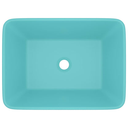 Lavandino Luxury Turchese Opaco 41x30x12 cm in Ceramica